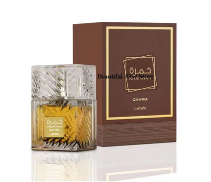 100ml Arabian Khamrah Unisex Perfume Sandalwood Pine Scent Luxury Fragrance Daily Dating Gift