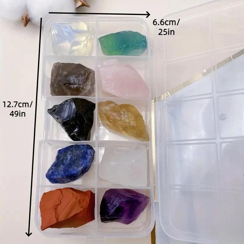 Natural Rough Crystal Gemstone Set