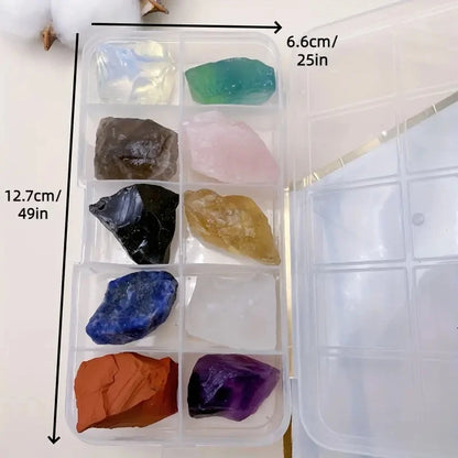 Natural Rough Crystal Gemstone Set
