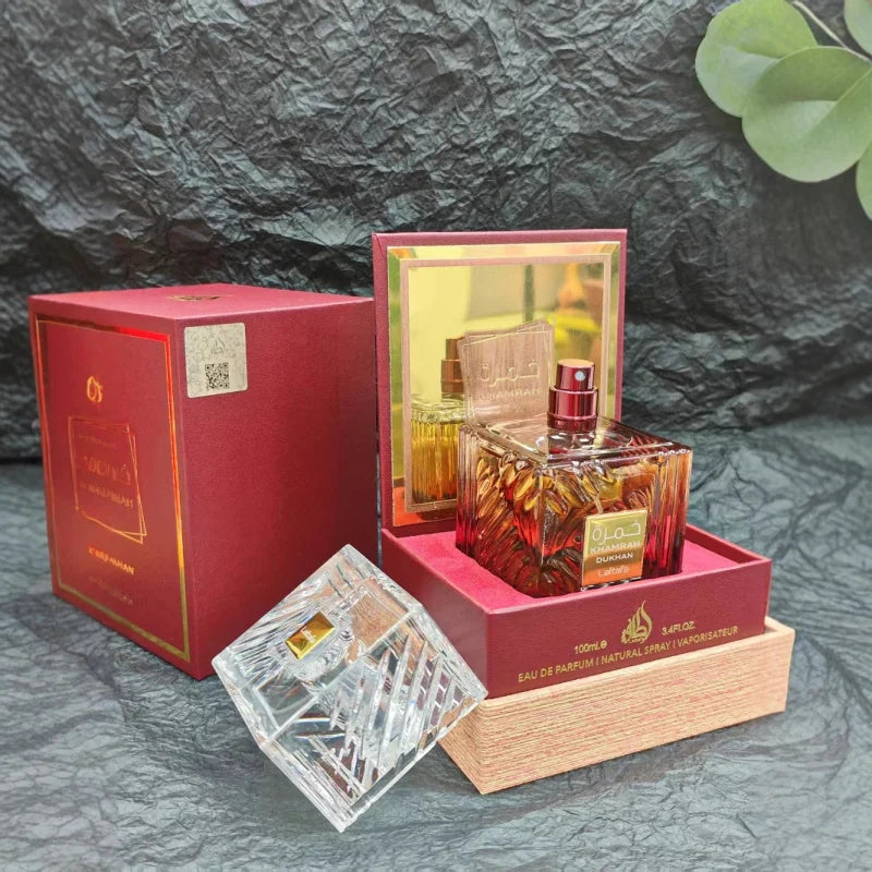 100ml Arabian Khamrah Unisex Perfume Sandalwood Pine Scent Luxury Fragrance Daily Dating Gift