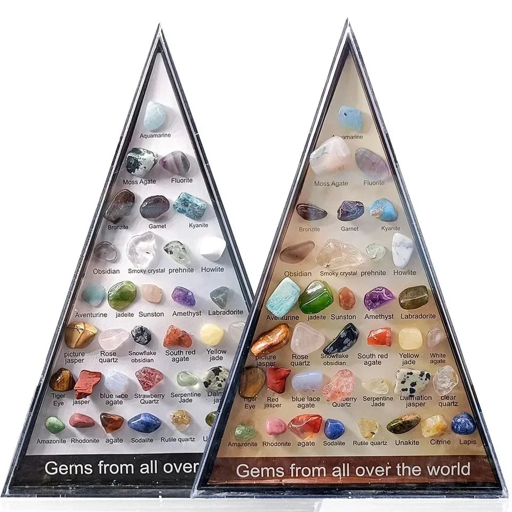Natural Crystal Mineral Specimen Collection Box