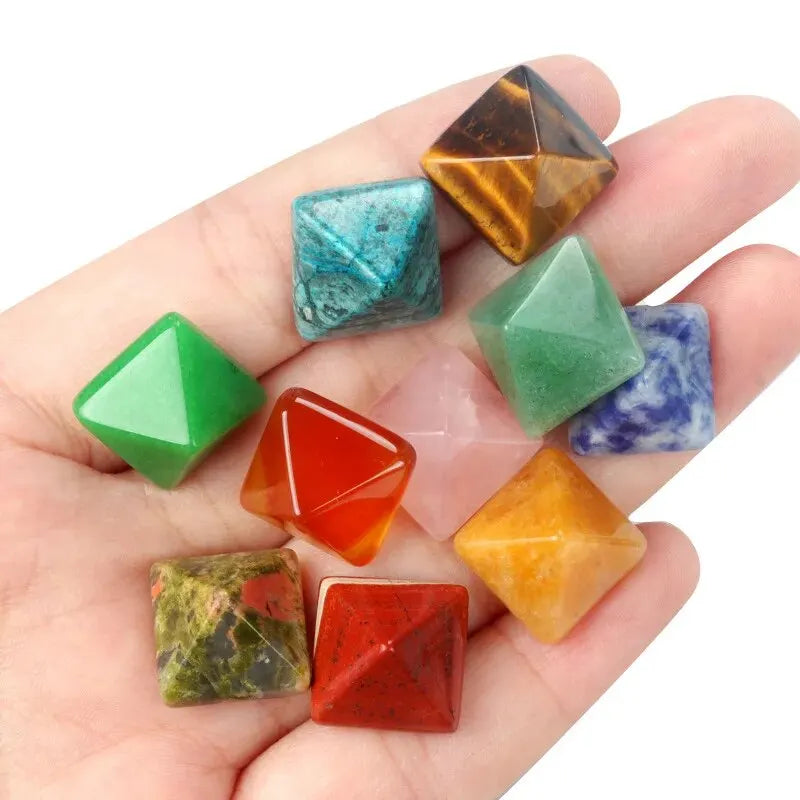 Natural Triangle Crystal Beads