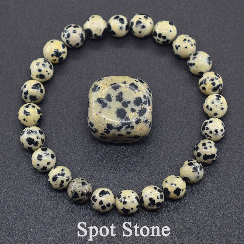 Natural Lapis Lazuli Beaded Elastic Bracelet