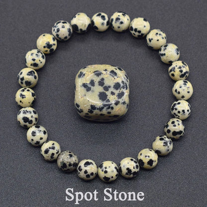 Natural Lapis Lazuli Beaded Elastic Bracelet