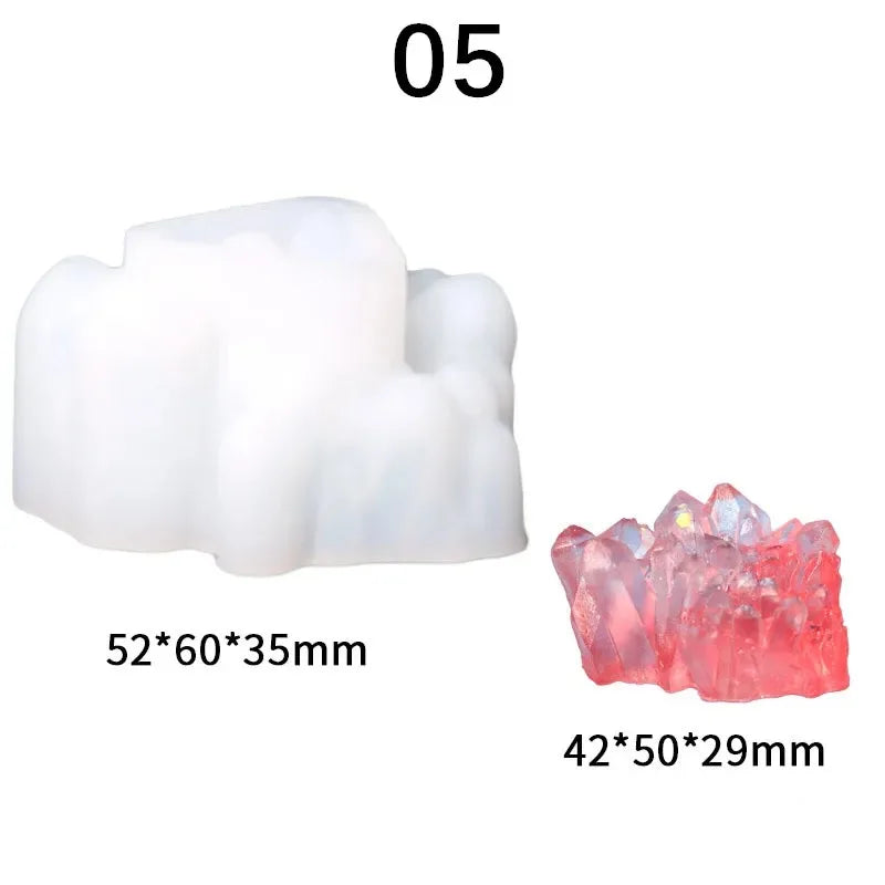 Crystal Cluster Epoxy Resin Silicone Mold
