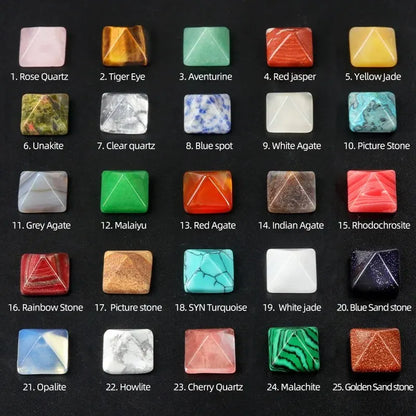 Natural Triangle Crystal Beads