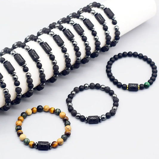 Zodiac Tiger Eye Hematite Bracelet