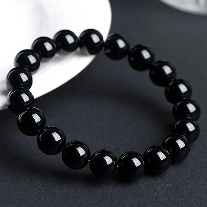 Natural Onyx Obsidian Bracelet